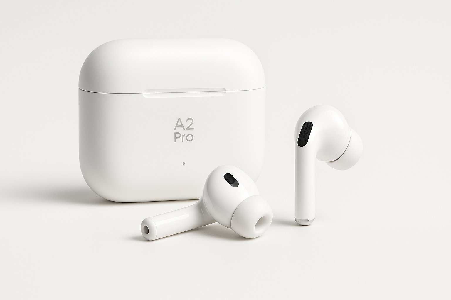 A2 pro earbuds in white color